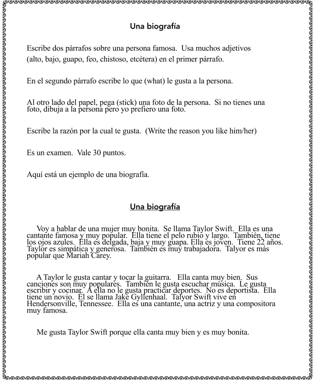 How to write effective lesson plans, una biografía una biografía